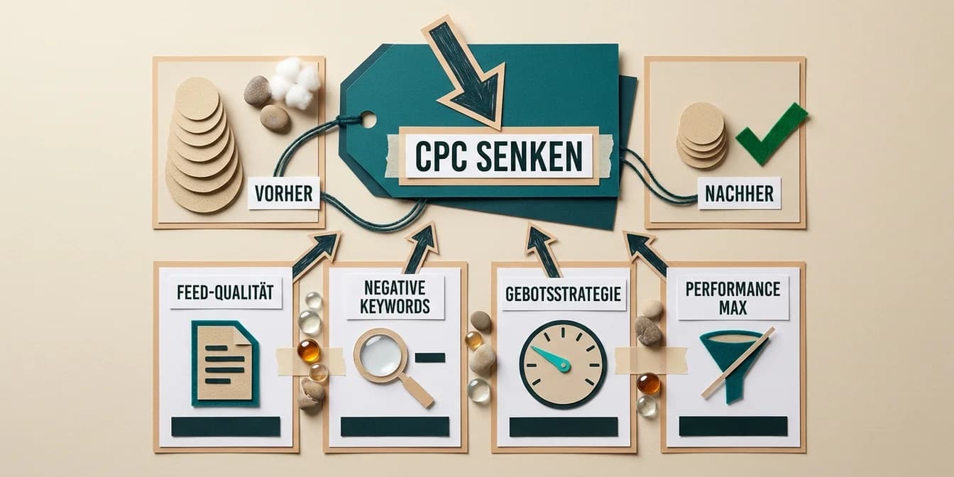 Google Shopping CPC senken: 5 Hebel für günstige Klicks 2026