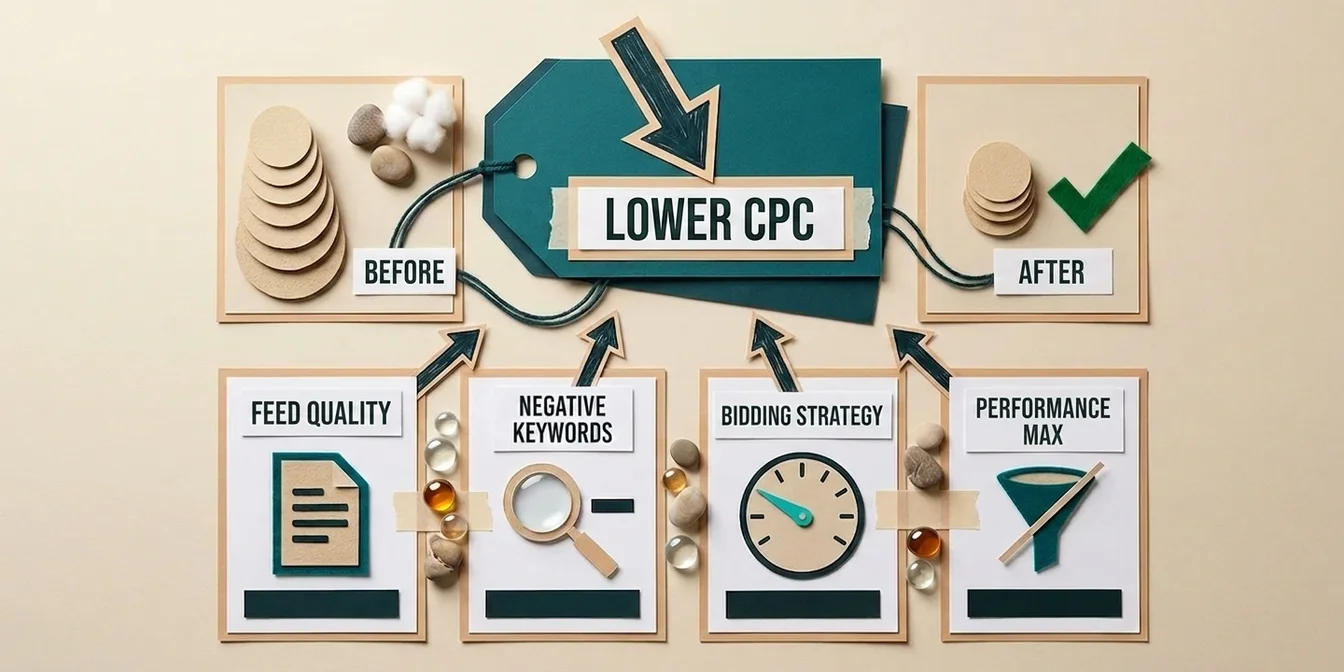 Reduce Google Shopping CPC: 5 Levers for Cheaper Clicks 2026