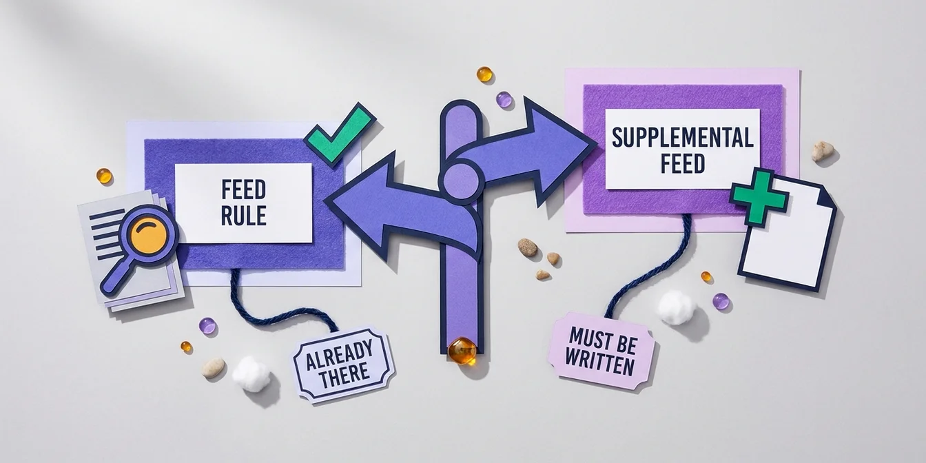 Feed rules vs supplemental feeds in Google Merchant Center: a decision framework