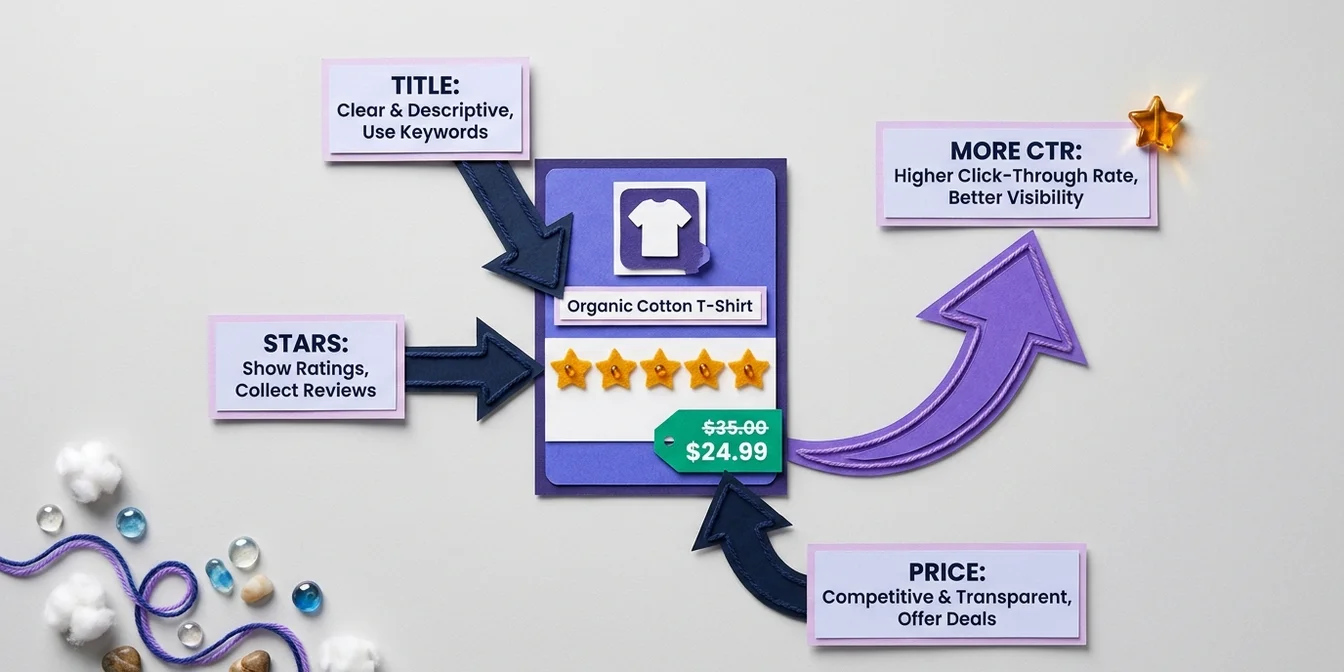 Improving Google Shopping CTR with optimized product data and feed attributes