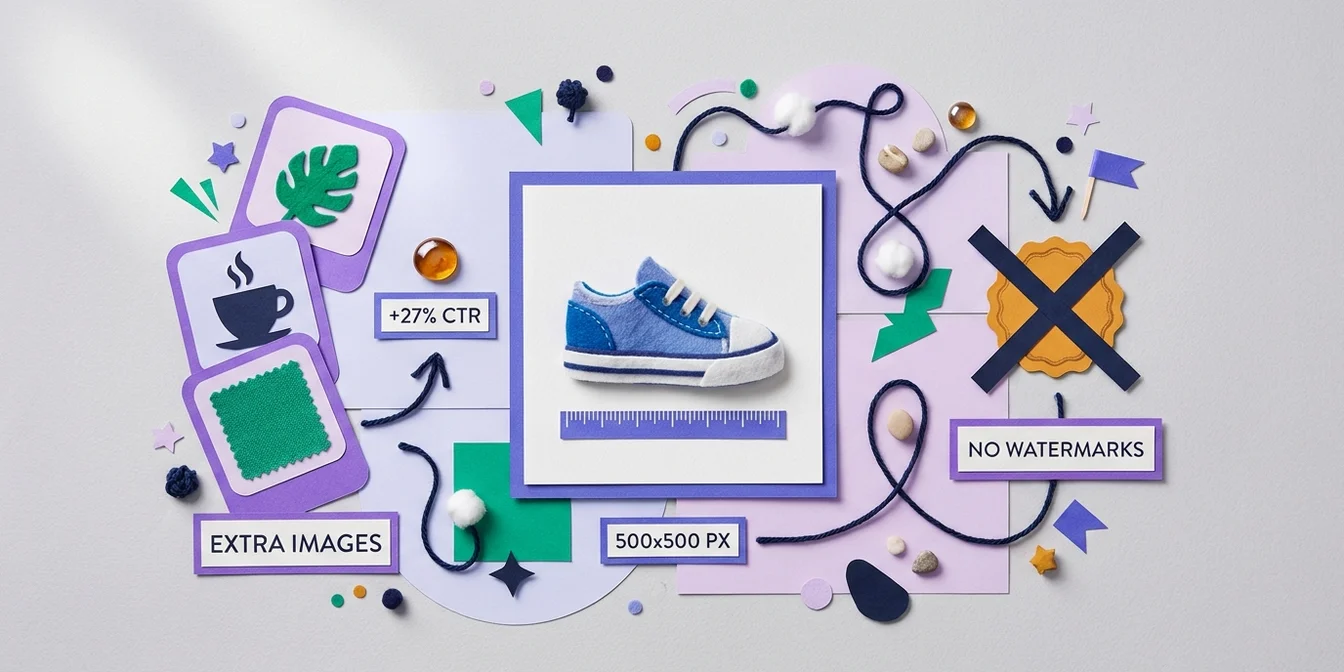 Google Shopping product image specifications: resolution, product fill, and banned overlay zones compared
