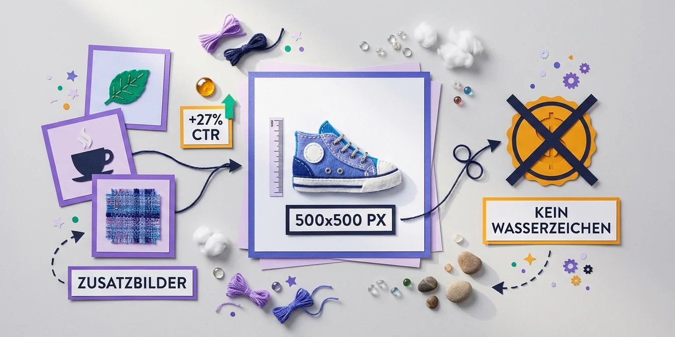 Google Shopping Produktbild-Spezifikationen: Auflösung, Product-Fill und Verbotszonen im Vergleich