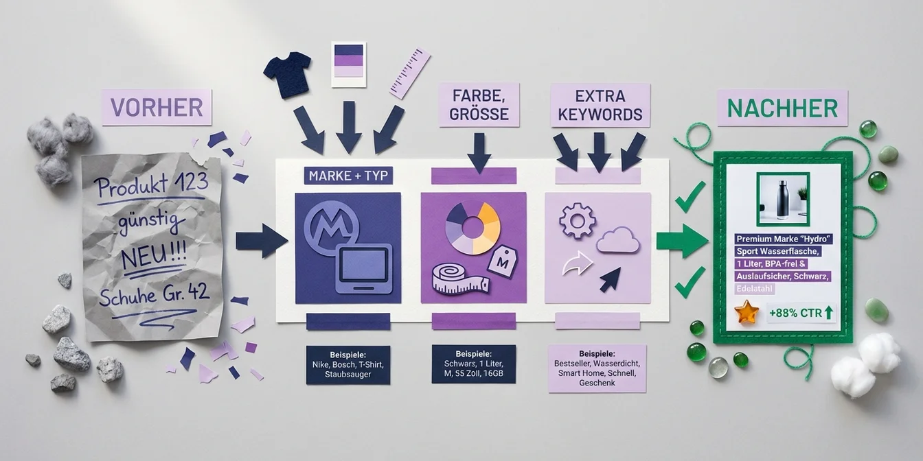 Google Shopping Produkttitel optimieren: Der ultimative Guide 2026